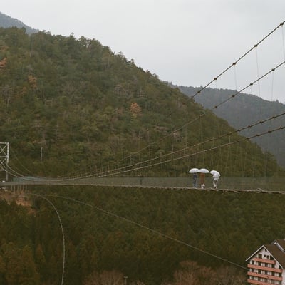 谷瀬の吊り橋
