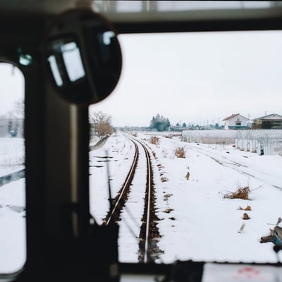 雪を渡る