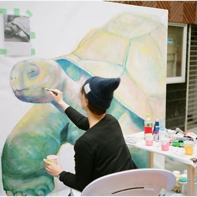 亀を描く