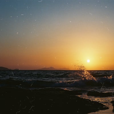 夕陽です
