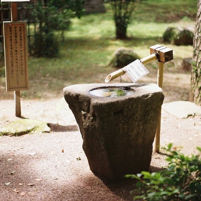 静寂の手水