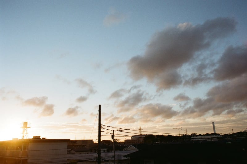 夕空はフィルムで撮りたくなるよね