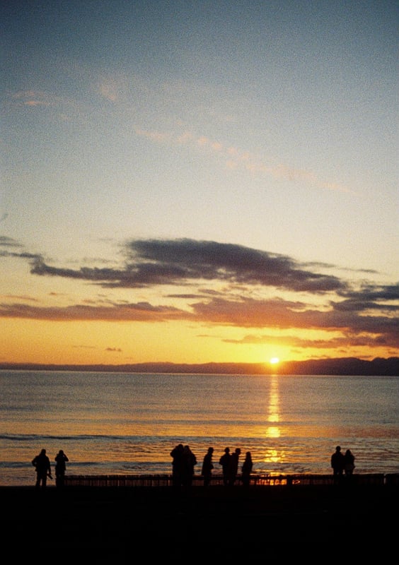 いつかの江の島。夕陽が綺麗だった。