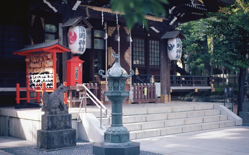 新宿の公園裏にある神社