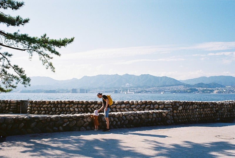 広島・厳島神社にて