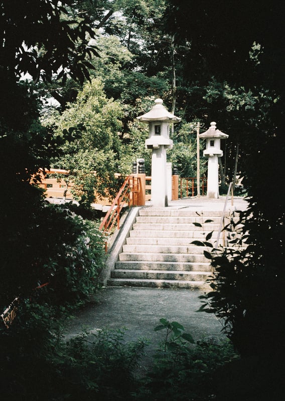 僕しか知らない神社へショートカットできる秘密の抜け道。