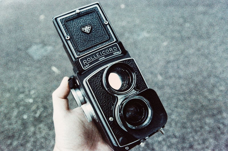 MARIX SILTA 400Dで愛機のROLLEICORD Ⅳを撮影。