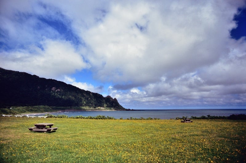 さわやかすぎる北海道の海辺の公園