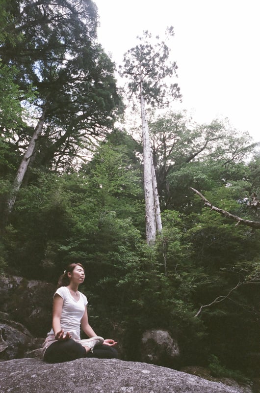 屋久島・ヤクスギランド。
ヨガインストラクターの友人が「ここでヨガしたい」と言い出した。
とても気持ちの良いヨガだったらしく「ヨガマット持ってきてたらもっといろいろできたのに」と悔しがっていた。