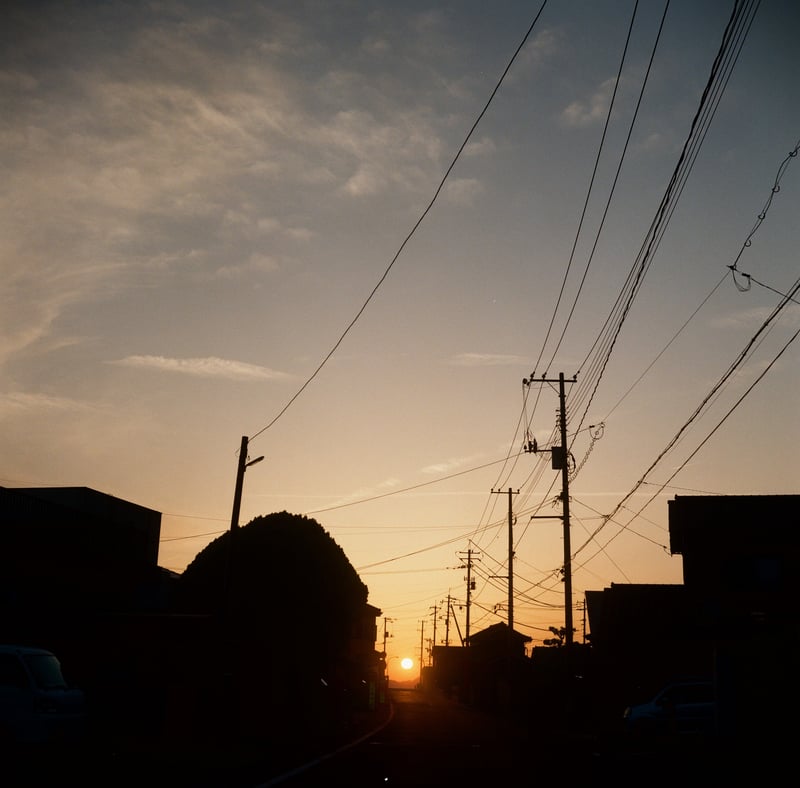 特別なことはなにもなかった日の夕暮れ。