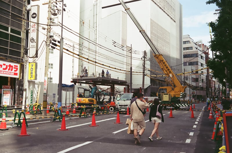 高島屋の道挟んだ向こう側 もう工事終わったかな🤔