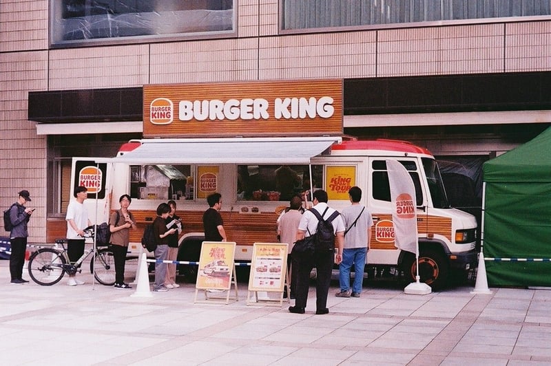 バーガーキングのトラックが金沢にやってきました…
