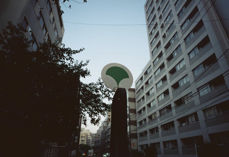 茜色になる前の空