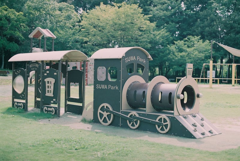大牟田にある諏訪公園の遊具。